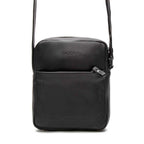 Bolsa Masculina Shoulder Bag Fascar Preta em Couro