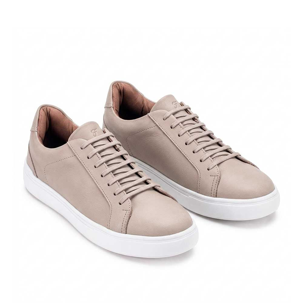 Sapatênis Masculino Casual Fascar Braga Off-White Em Couro