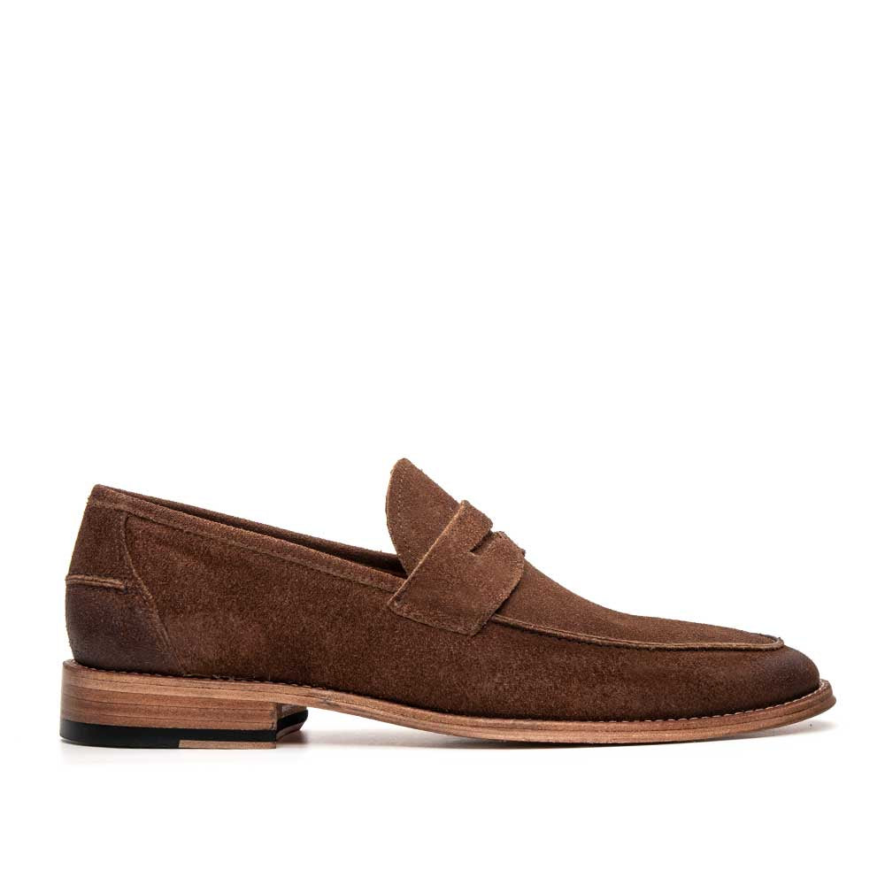 Mocassim Masculino Casual Fascar Penny Loafer Marrom em Couro