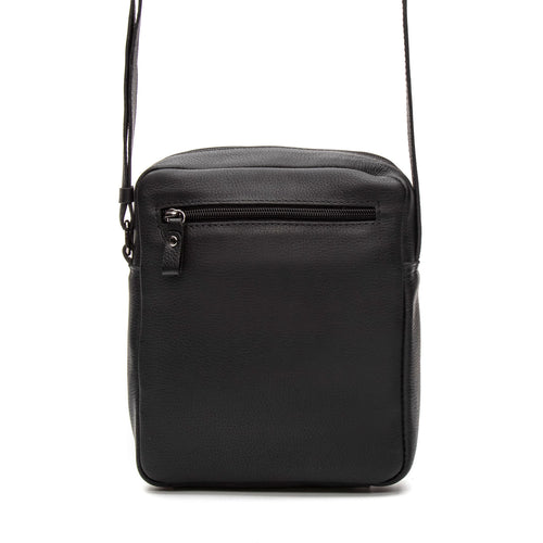 Bolsa Masculina Shoulder Bag Fascar Preta em Couro