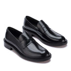 Mocassim Masculino Social Penny Loafer Fascar Preto em Couro