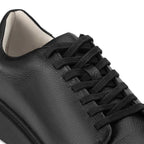 Tênis Masculino Casual Fascar Preto em Couro