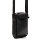 Bolsa Masculina Shoulder Bag Fascar Preta em Couro