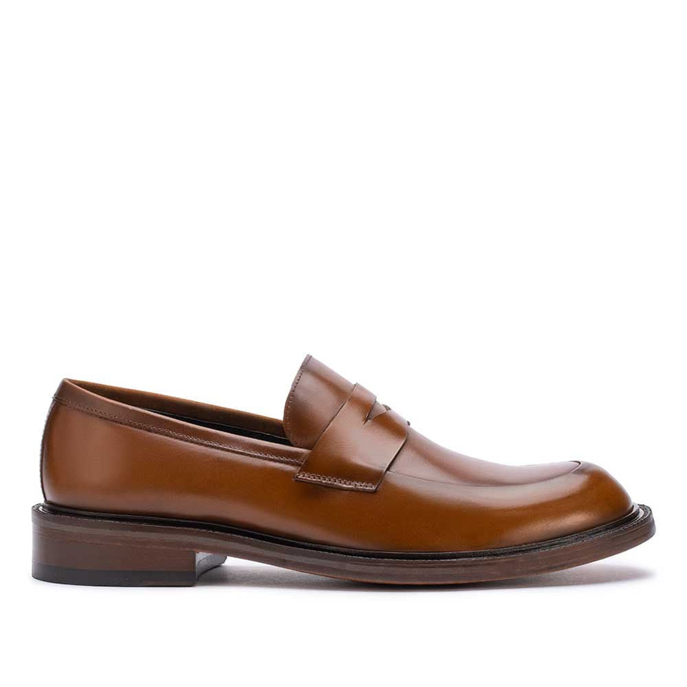 Mocassim Masculino Social Penny Loafer Fascar Marrom em Couro
