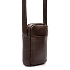 Bolsa Masculina Shoulder Bag Fascar Marrom em Couro