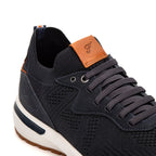 Tênis Casual Masculino Jogging Fascar IZI Azul- Marinho em Knit