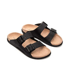 Chinelo Masculino Fascar com Tiras Ajustáveis Preto em Borracha