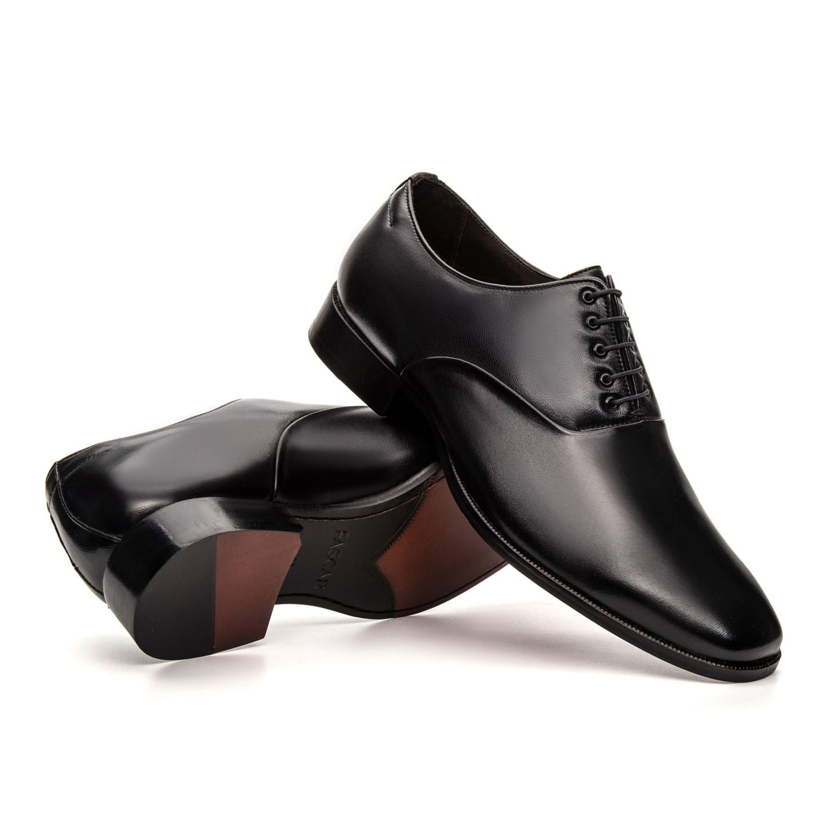 Sapato Masculino Social Fascar Oxford Preto em Couro