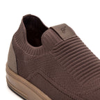 Tênis Casual Masculino Fascar IZI Marrom em Knit