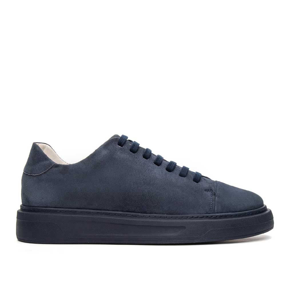 Tênis Masculino Casual Fascar Azul em Couro