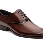 Sapato Masculino Social Fascar Oxford Marrom em Couro