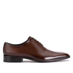 Sapato Masculino Social Oxford Wholecut Fascar Marrom em Couro