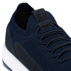 Tênis Masculino Casual Fascar Izi Azul-Marinho Em Knit