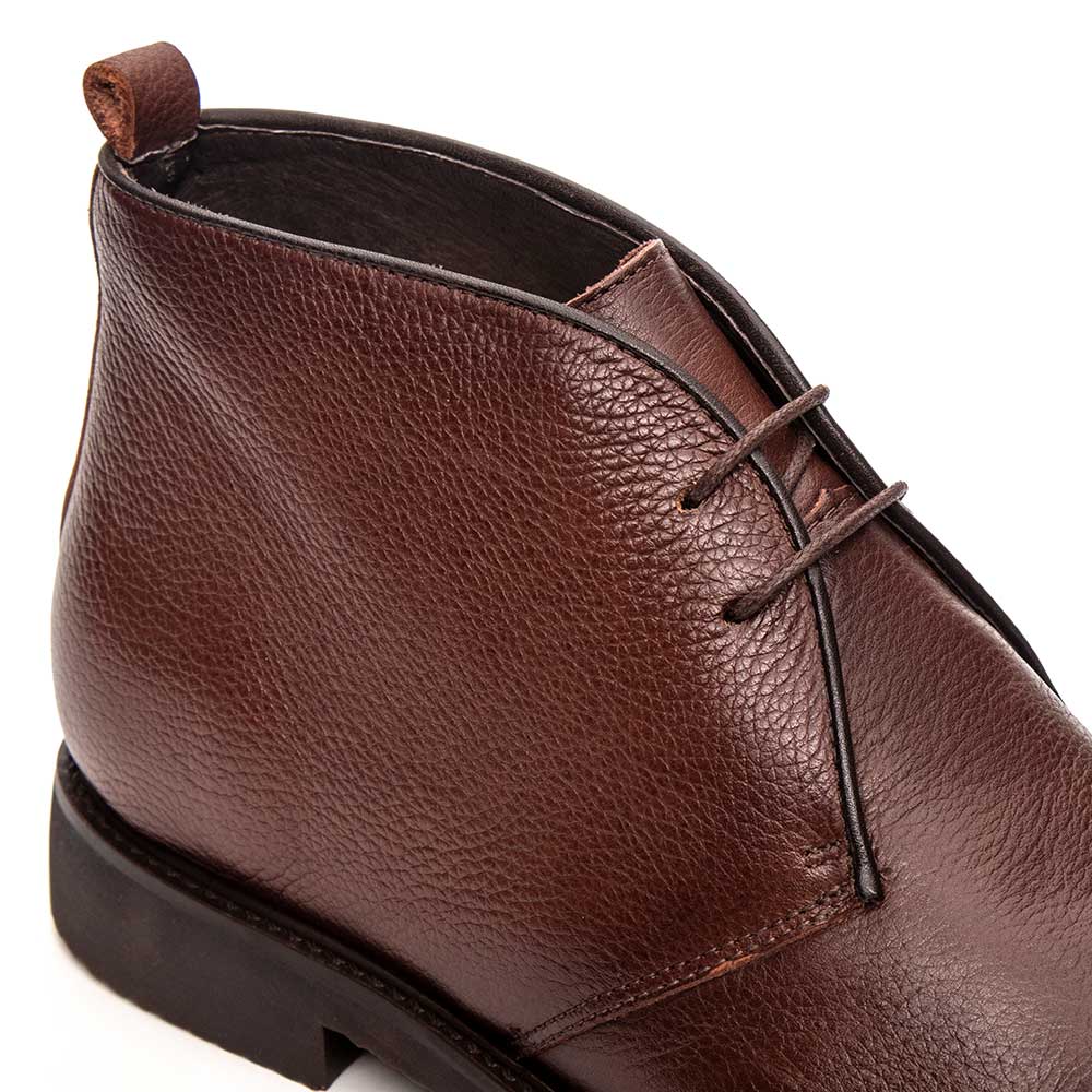 Bota Masculina Social Fascar Marrom em Couro