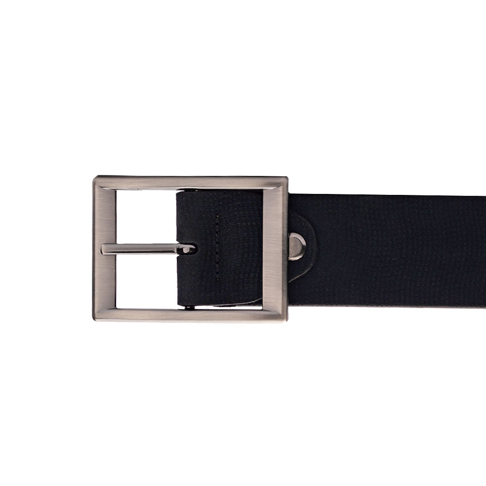 Cinto Masculino Casual Fascar Azul Em Couro