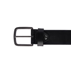 Cinto Masculino Casual Fascar Preto Em Couro