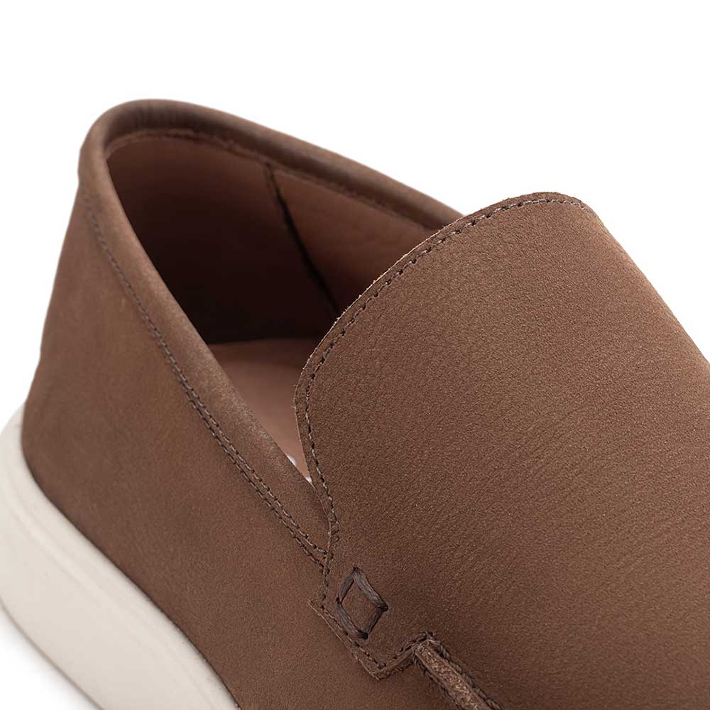 Mocassim Masculino Casual Fascar LITE Marrom em Couro