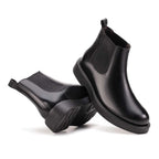 Bota Masculina Casual Fascar LITE Chelsea Preta em Couro