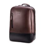 Mochila Masculina Executiva Fascar Marrom Em Couro