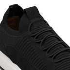 Tênis Masculino Casual Fascar Izi Preto Em Knit