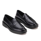 Mocassim Masculino Social Fascar LITE Penny Loafer Preto em Couro