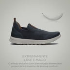 Tênis Masculino Casual Fascar Lite Cinza Em Knit