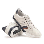 Sapatênis Masculino Casual Fascar Branco Em Couro