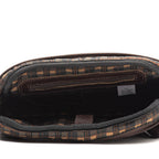 Bolsa Masculina Transversal Fascar Marrom Em Couro