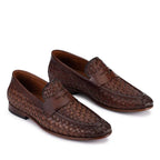 Mocassim Masculino Casual Fascar Penny Loafer Marrom em Couro