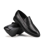 Mocassim Masculino Social Fascar Penny Loafer Preto em Couro