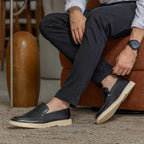 Mocassim Masculino Casual Fascar LITE Preto em Couro