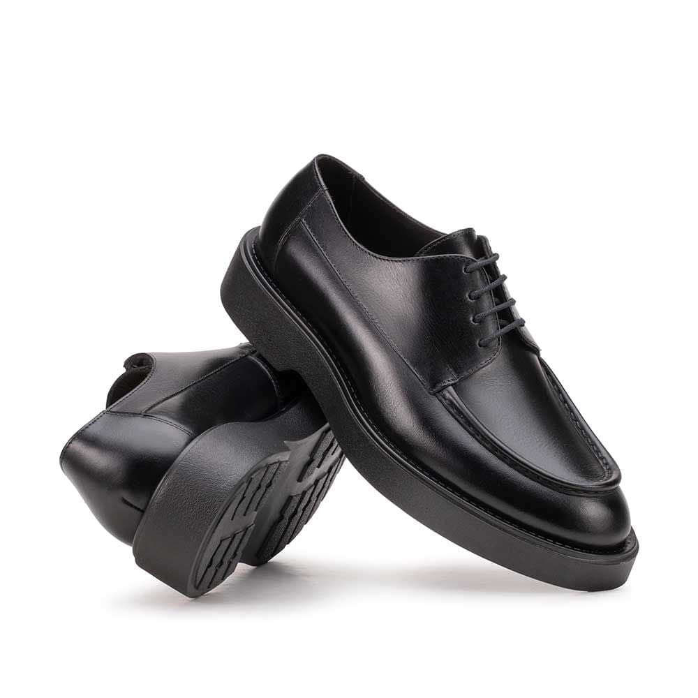 Sapato Masculino Social Fascar Derby LITE Preto em Couro