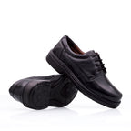 Sapato Masculino Social Fascar Lite Derby Preto Em Couro