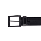 Cinto Masculino Casual Fascar Preto Em Couro