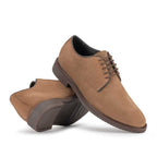 Sapato Masculino Casual Derby Fascar Marrom em Couro