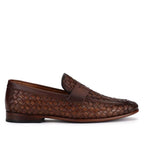 Mocassim Masculino Casual Fascar Penny Loafer Marrom em Couro