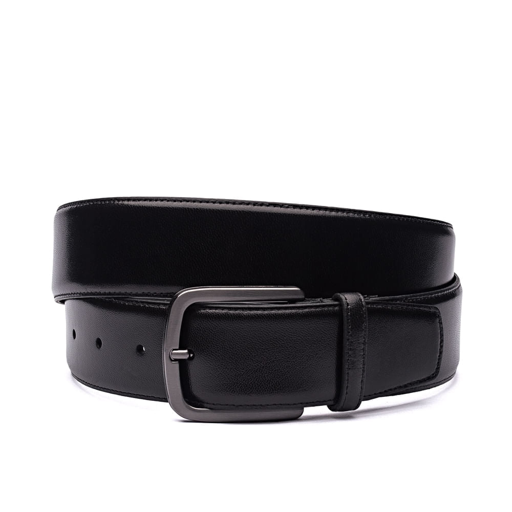 Cinto Masculino Social Fascar Preto Em Couro