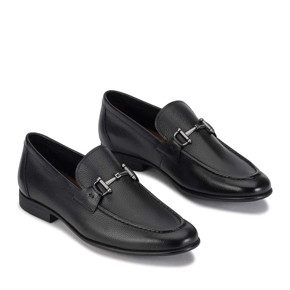 Mocassim Masculino Casual Fascar Preto em Couro
