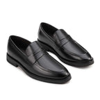 Mocassim Masculino Social Fascar Penny Loafer Preto em Couro