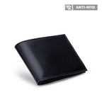 Carteira Masculina Fascar Preta Em Couro Com Proteção Rfid