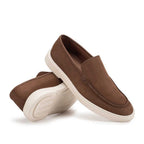 Mocassim Masculino Casual Fascar LITE Marrom em Couro