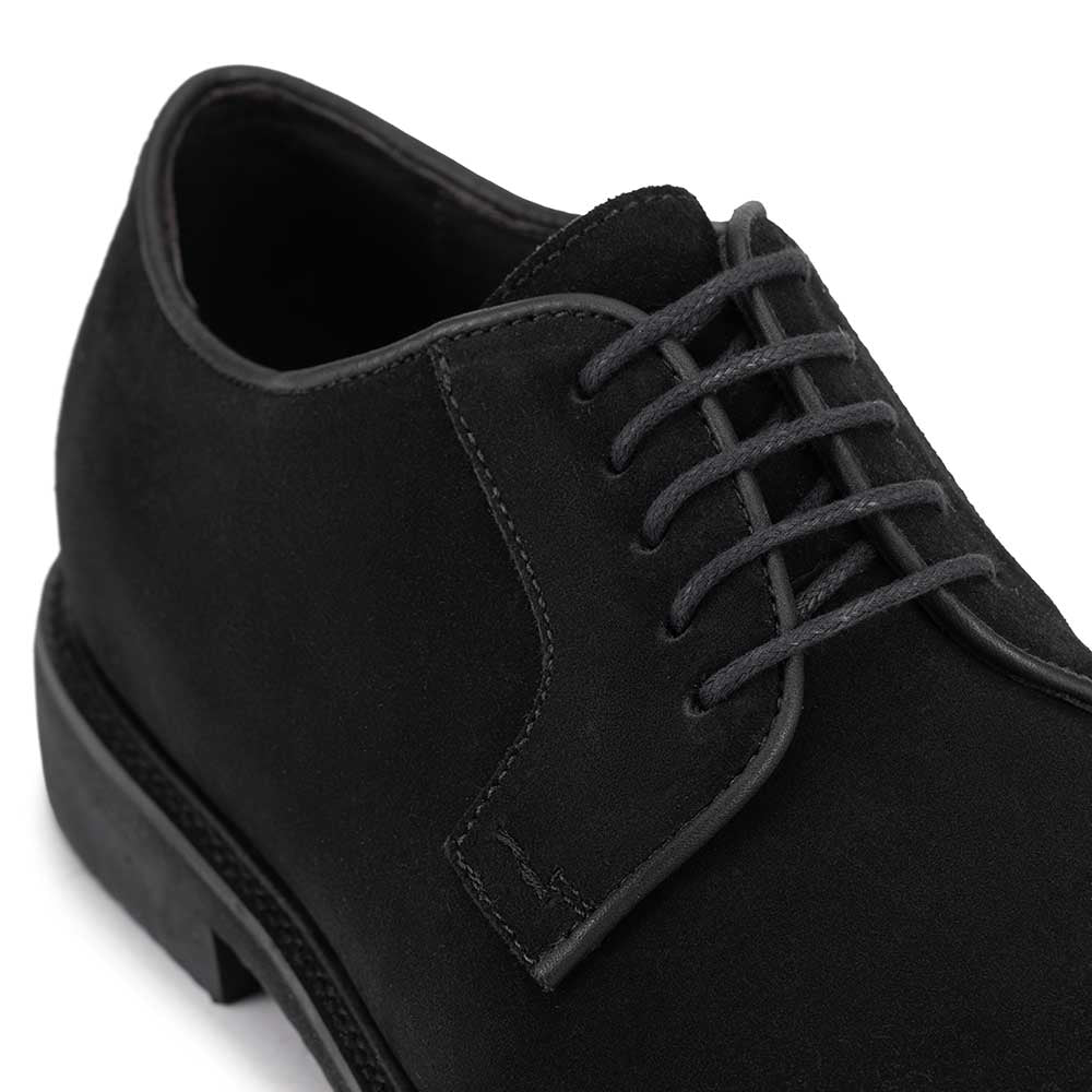 Sapato Masculino Casual Derby Fascar Preto em Couro