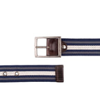 Cinto Masculino Casual Fascar Dupla Face Em Couro e Lona