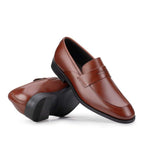 Mocassim Masculino Social Fascar Marrom Em Couro