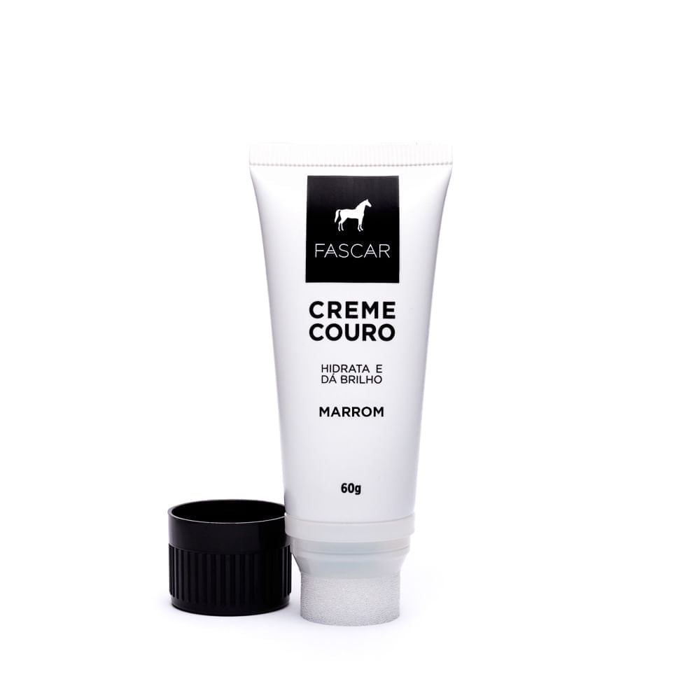 Creme Hidratante Fascar Marrom Claro  Para Sapato De Couro