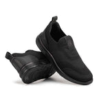 Tênis Masculino Casual Fascar Lite Preto Em Knit