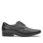 Sapato Masculino Social Fascar Derby Preto Em Couro