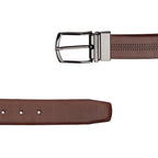 Cinto Masculino Casual Fascar Dupla Face Em Couro