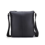 Bolsa Masculina Transversal Fascar Preta Em Couro