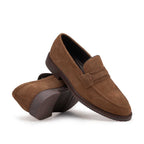 Mocassim Masculino Casual Fascar Capuccino em Couro
